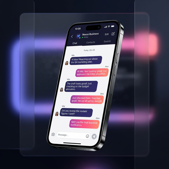 Tukia AI Interface on a Smartphone
